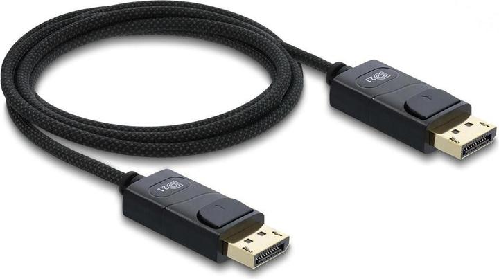 Produktbild Delock Koaxiales DisplayPort Kabel 16K 60 Hz 80 Gbps mit Geflechtmantel 2 m (2 m)