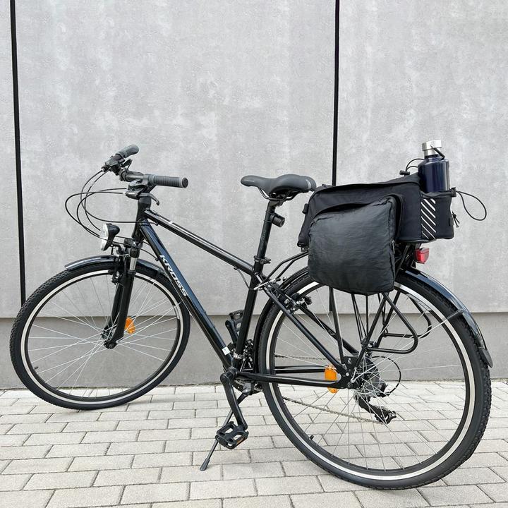 Produktbild Wozinsky bike carrier bag with 9l shoulder strap (rain cover included) black (WBB22BK) (9 l, Gepäckträgertasche)