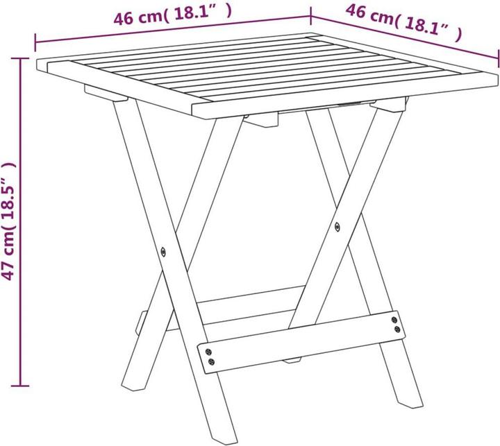 Immagine prodotto vidaXL Liegestuhl (46 cm)