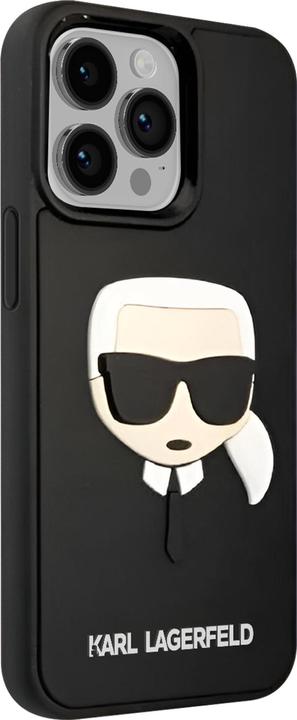 Produktbild Karl Lagerfeld Hard Cover 3D Rubber Karl Head Black, f??r iPhone 14 Pro Max, KLHCP14XKH3DBK (Apple iPhone 14 Pro Max)