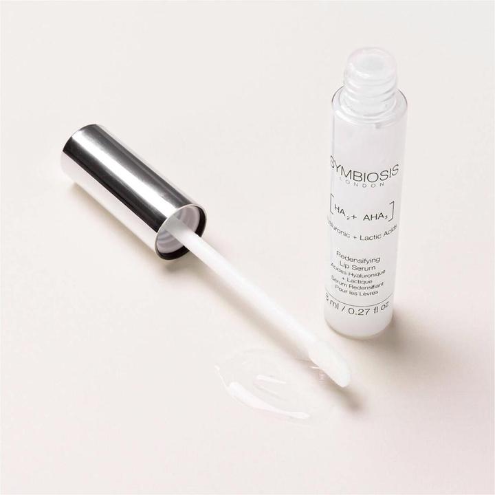 Actual product image Symbiosis London Redensifying Lip Serum with Hyaluronic and Lactic Acids 8ml (Lip serum, 8 ml)