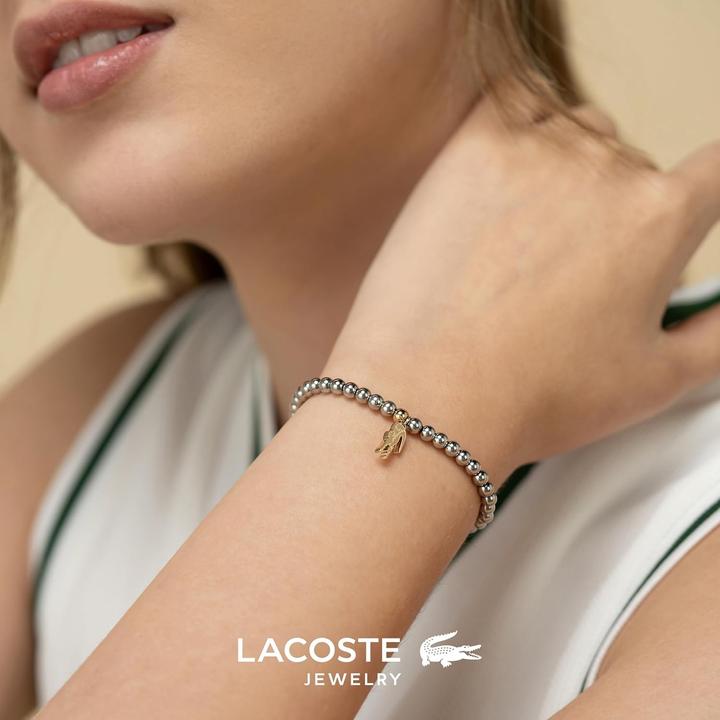 Productafbeelding Lacoste Orbe stalen kralenarmband 2040332 (18 cm, Roestvrij staal)