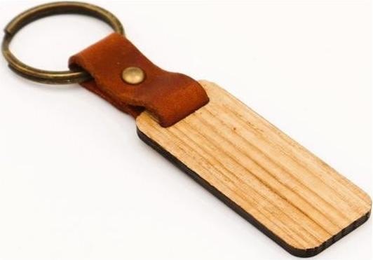 Hobby Fun Holzartikel Schlüsselanhänger 10.5 x 2.8 x 0.6 cm, 1 Stück