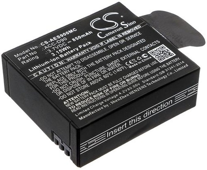 Actual product image NoName Battery for Aee D90 etc