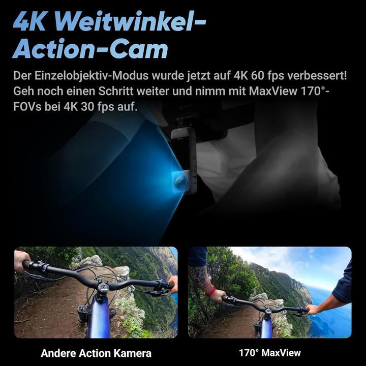 Actual product image Insta360 360°-Action-Cam X4