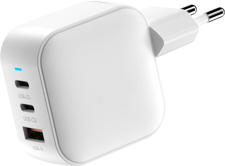 Image du produit FoneKit PD 70W Wall Charger, USB-C + USB-C + USB-A, white (70 W, 3 ports)