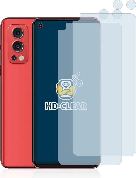 Produktbild BROTECT Schutzfolie Displayschutz Displayschutzfolie Folie Klar Transparent (2 Stück, OnePlus Nord 2 5G)