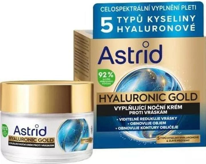 Astrid Anti-Wrinkle Filling Night Cream With Gold Proteins Hyaluronic Gold - 50 Ml (50 ml, Nachtcreme)