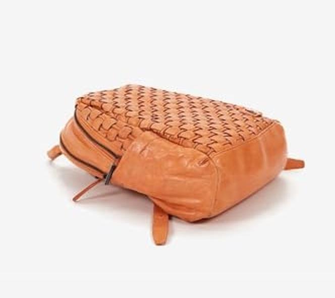 Actual product image Abbacino Woven Leather Women's Backpack with Washed Effect