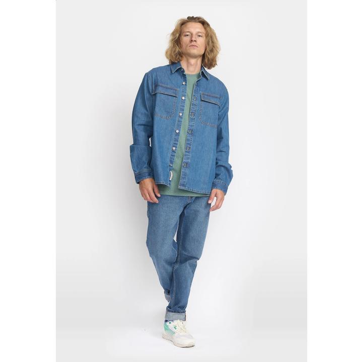 Immagine prodotto Revolution Camicia da lavoro in jeans a maniche lunghe (L)