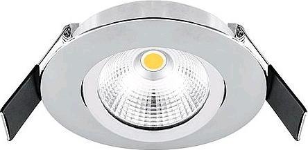 Produktbild EVN E44061502 chrom matt LEDEinbaustrahler IP44 3000K 6W (682 lm)