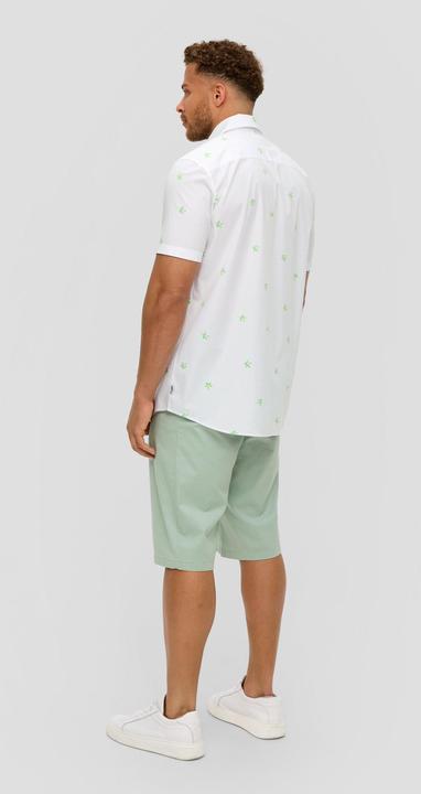 Immagine prodotto S.Oliver Hemd Gemustertes Kurzarmhemd aus Baumwollstretch (XXL)