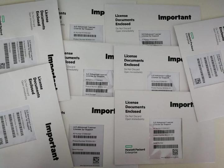 Produktbild HPE Server Zubehör ILO2 ADVANCED Abonnement-Lizenz + 3 Jahre Support, 24x7 - 1 Server