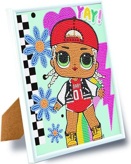 Actual product image Craft Buddy LOL MC Swag, 21x25cm picture with frame Crystal Art