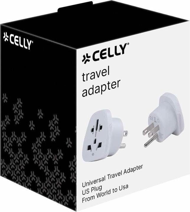 Image du produit Celly - TRAVELADAPTERUS - Universal Travel Adapter with US Plug
