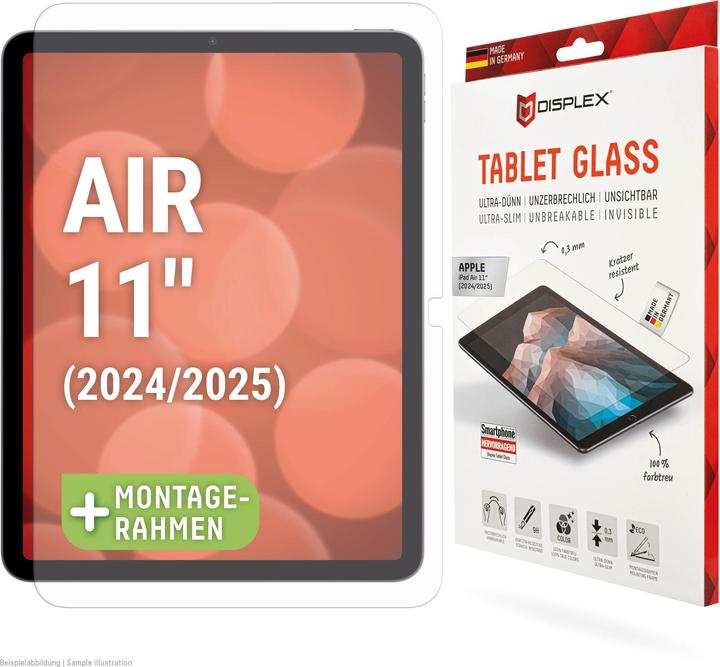 Produktbild Displex Tablet Glass, Tablet Schutzglas (1 Stück, iPad Air 11 2024 (M2), iPad Air 11 2025)