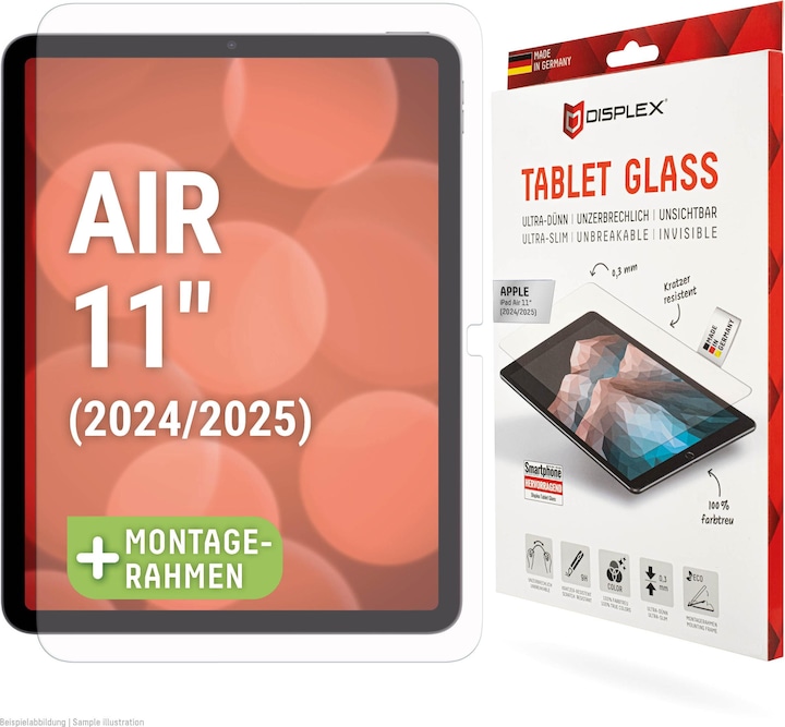 Produktbild Displex Tablet Glass, Tablet Schutzglas (1 Stück, iPad Air 11 2024 (M2), iPad Air 11 2025)