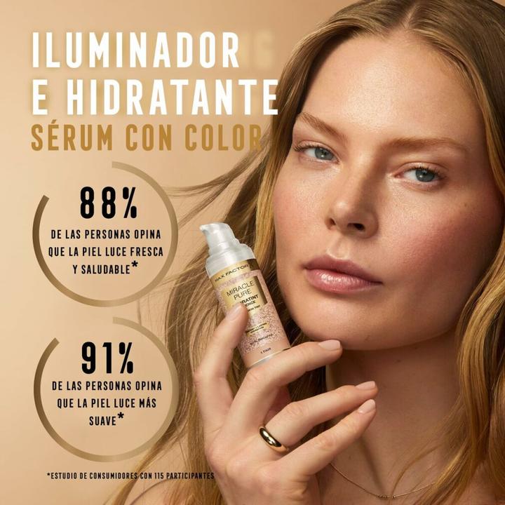 Image du produit Max Factor Foundation Miracle Pure Hydratint Essence 3 Light, 30 ml (3 Light)