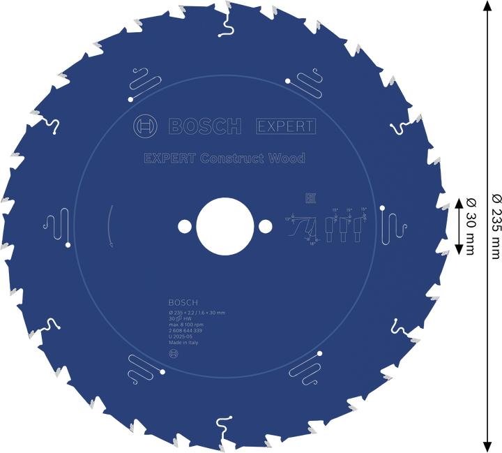 Immagine prodotto Bosch Professional Zubehör Lama per sega circolare EX CW H 235x30-