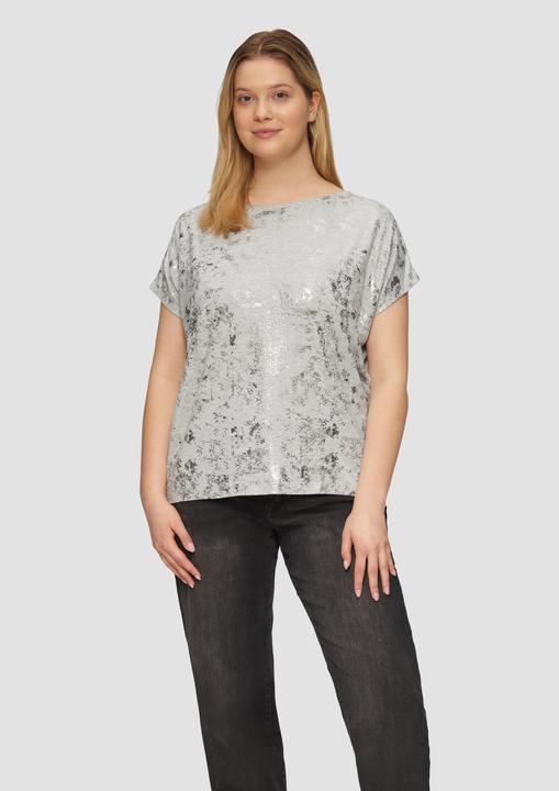 Actual product image S.Oliver T-Shirt T-Shirt mit Glitzer-Frontprint (52)