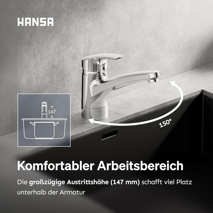 Image du produit Hansa Mitigeur d'évier Hansamix chromé