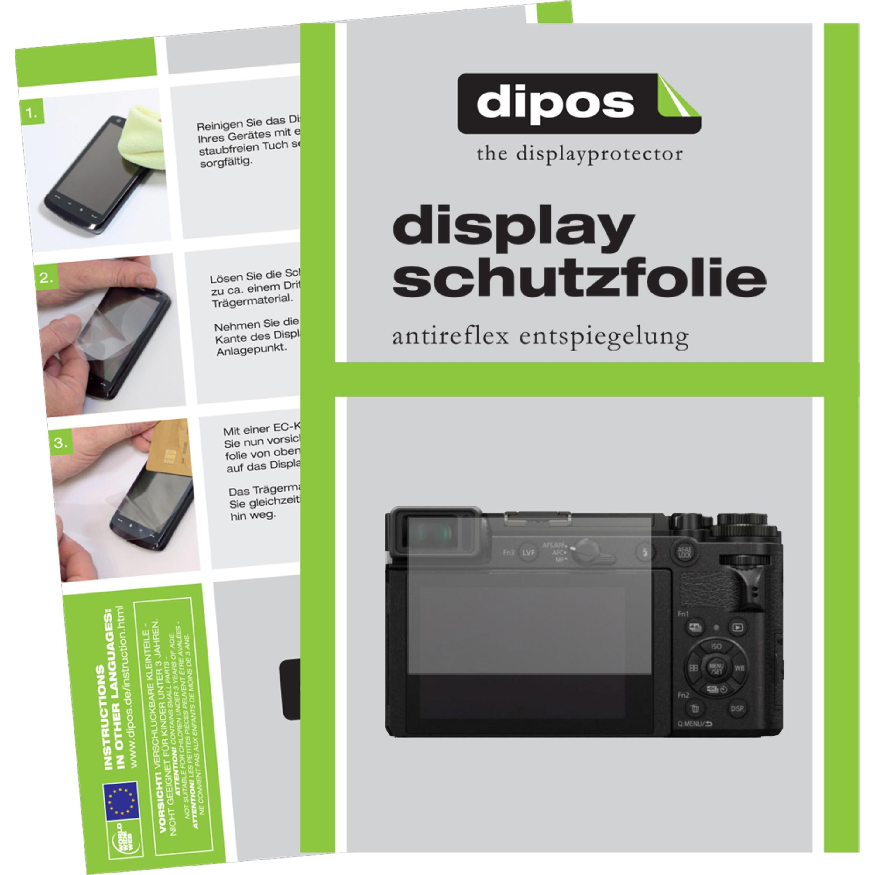 Dipos Displayschutzfolie Antireflex (Displayschutz, Panasonic Lumix DC-GX9), Kameraschutz, Transparent
