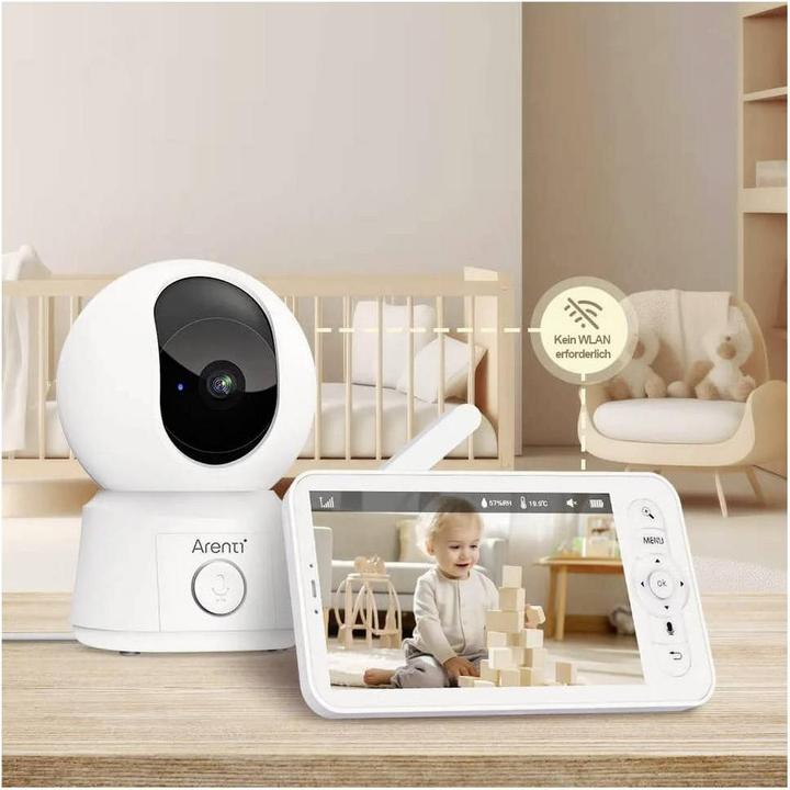 Actual product image Arenti 2MP/1080P Wi-Fi Video Baby Monitor Kit with LCD (Video & Audio)