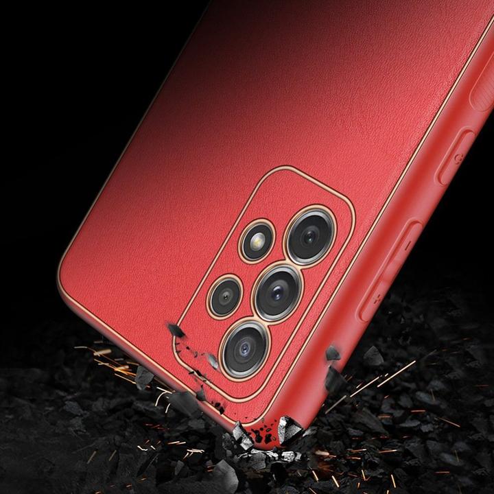 Produktbild Dux Ducis Yolo elegant case made of soft TPU and PU leather for Samsung Galaxy A72 4G red (Samsung Galaxy A72)