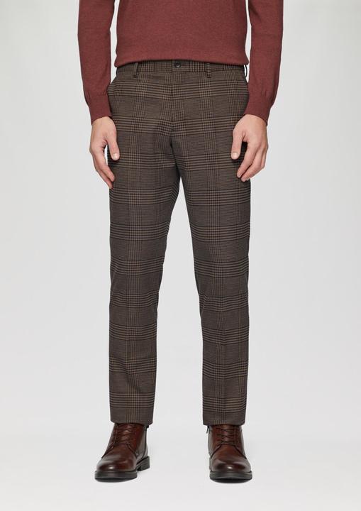 Actual product image S.Oliver Anzughose s.O PURE: Karierte Anzughose im Slim Fit (46)