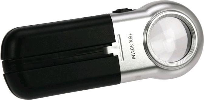 Actual product image Safe Precision illuminated magnifier, 16x magnification 9551