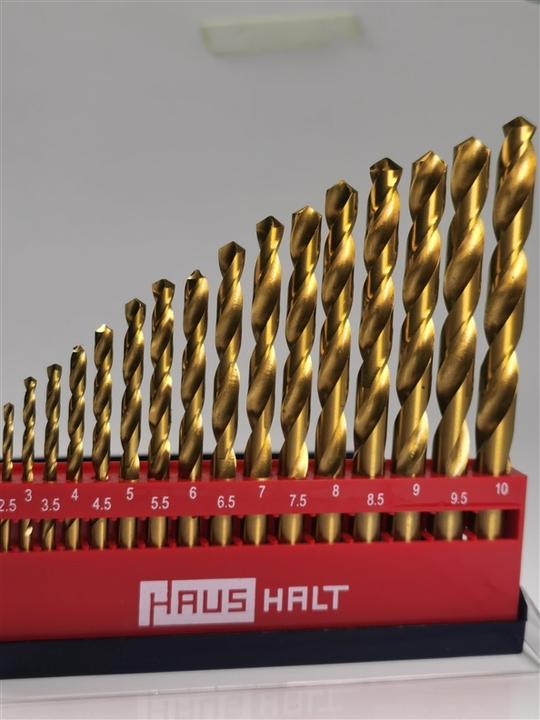 Actual product image DIY HSS TWIST DRILL SET 19PCS TITANIUM 1-10MM (1 mm, 1.5 mm, 10 mm, 2 mm, 2.5 mm, 3 mm, 3.5 mm, 4 mm, 4.5 mm, 5 mm, 5.5 mm, 6 mm, 6.5 mm, 7 mm, 7.5 mm, 8 mm, 8.5 mm, 9 mm, 9.5 mm)