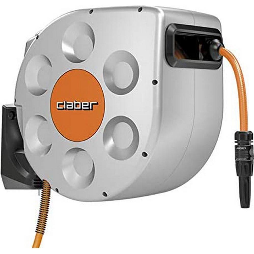 Claber, Gartenschlauch Aufbewahrung, Wandschlauchbox 20 meter Rotoroll Evolution (20 m)