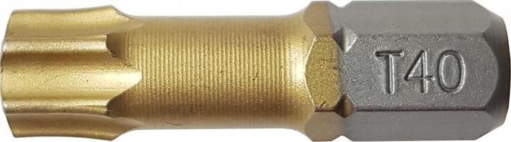 Actual product image Stalco Bit tip 1/4 Torx T40 25 mm titanium according to WKR (25mm)