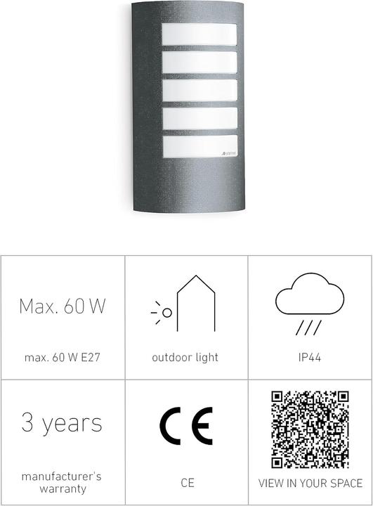 Immagine prodotto Steinel Luce esterna L 12 M (60 lm, E27, IP44)