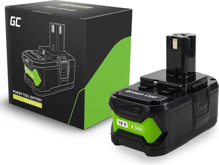 GreenCell Green Cell battery for Ryobi ONE+ 18V 4Ah replacement battery RB18L40 (18 V)