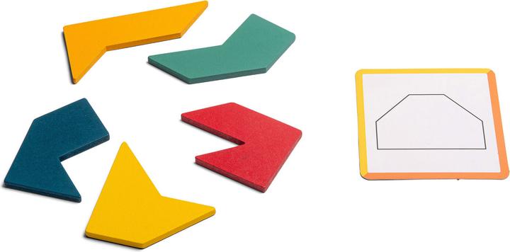 Actual product image BS Toys Pointy Puzzle - Card Game with Shapes (German, French, Italian)