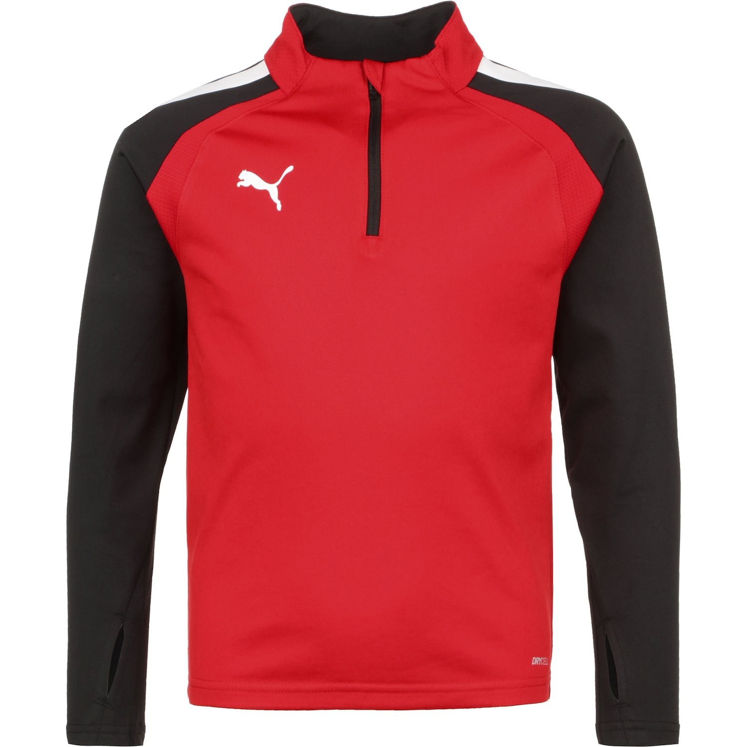 Puma, Unisex, Sportshirt, TeamLIGA 1/4 Zip Trainingssweat Kinder (164), Rot, 164