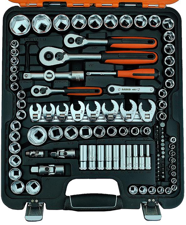 Image du produit Bahco Jeu de clés à douille (4 mm, 4,5 mm, 5 mm, 5,5 mm, 6 mm, 7 mm, 8 mm, 9 mm, 10 mm, 11 mm, 12 mm, 13 mm, 14 mm, 15 mm, 16 mm, 17 mm, 18 mm, 19 mm, 21 mm, 22 mm, 23 mm, 24 mm, 27 mm, 32 mm, 34 mm, 3/8", 7/16", 1/2", 9/16", 11/16", 3/4", 13/16", 7/8", 1 3/16")
