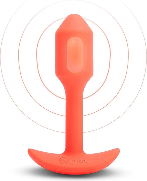 Actual product image B-Vibe Vibrating Snug Plug 1 (S) Orange