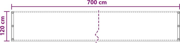 Produktbild vidaXL Balkonsichtschutz (700 cm)