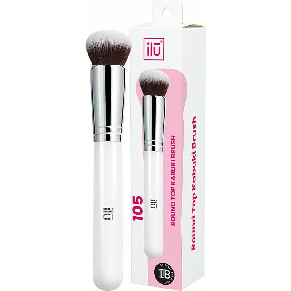 Tools for Beauty, Schminkpinsel, T4B 100 serie ILU Kabuki Flachpinsel Makeup Weiss Schminkpinsel Gesicht (105)