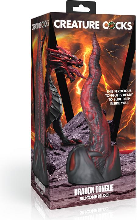 Immagine prodotto XR Dragon Tongue - Silicone Dildo - Red/Black