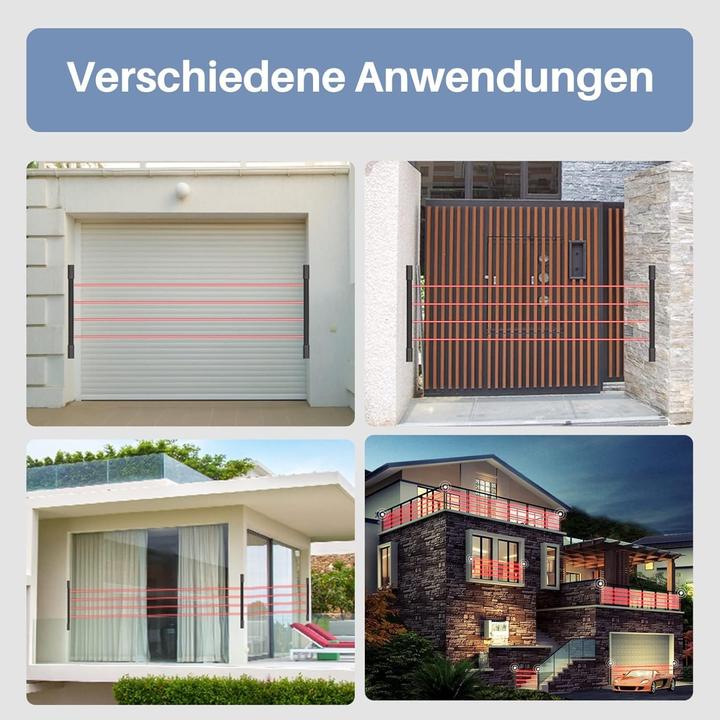 Image du produit Chuango Détecteurs infrarouges invisibles pour alarme, portée 6 mètres (6 m)