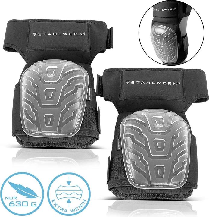 Image du produit Stahlwerk Genouillères professionnelles, indéformables, très résistantes et à l'abrasion