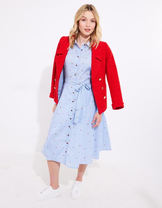 Actual product image Joe Browns PETITE Cherry Striped Shirt Dress (38)