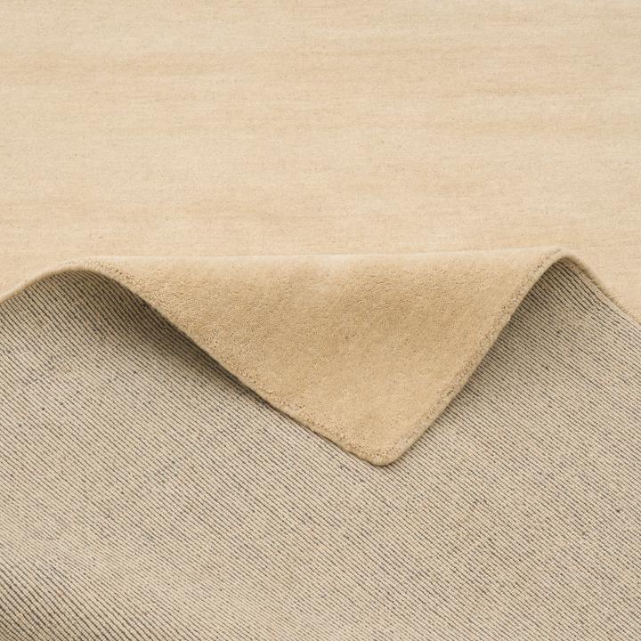 Actual product image Pergamon Wolle Natur Teppich Gabbeh Einfarbig (70 x 300 cm)