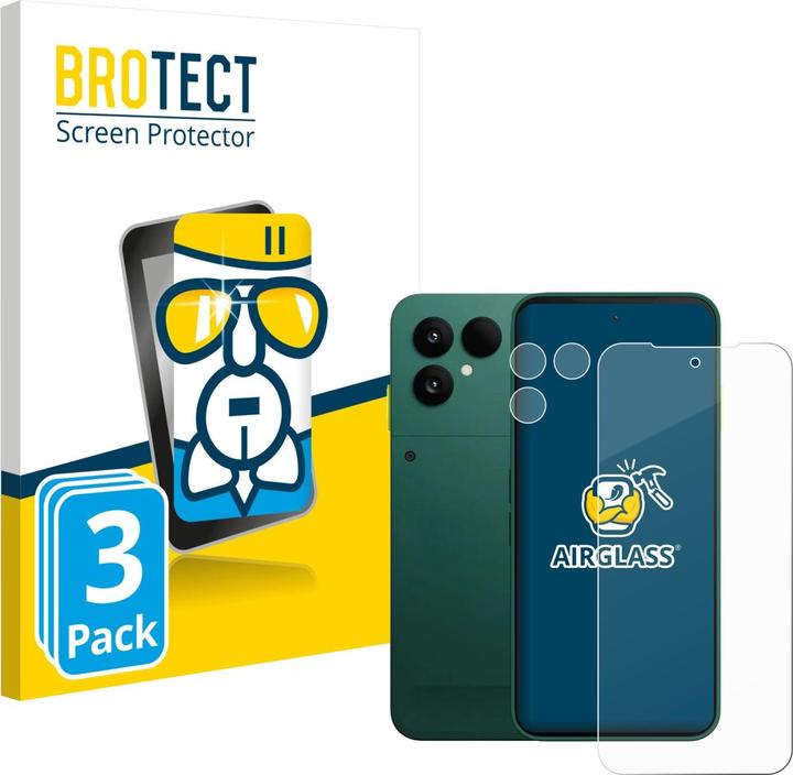 BROTECT AirGlass Glass (3 Piece, Fairphone (Gen. 6))
