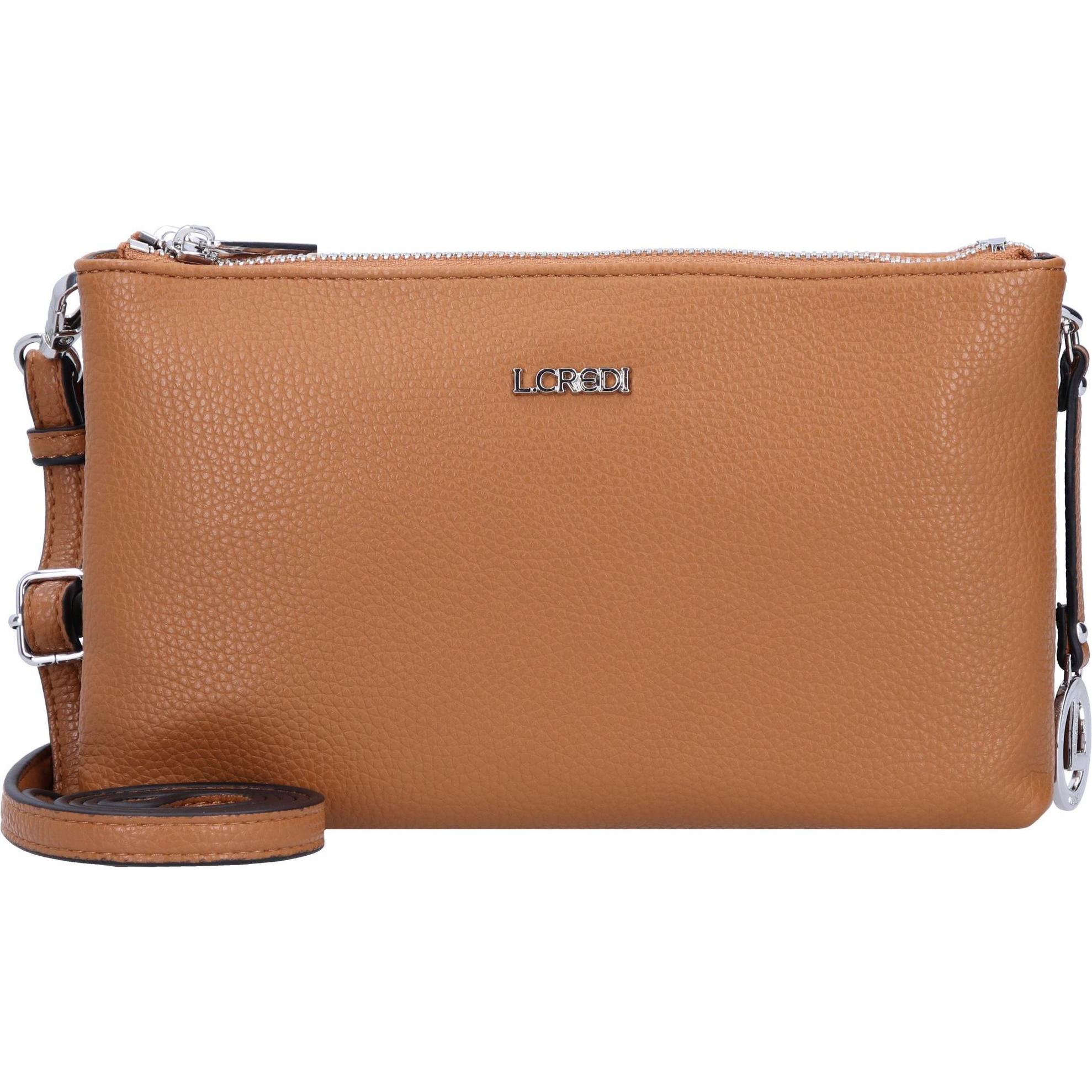 L.Credi, Handtasche, Ella Umhängetasche 14 cm, Braun