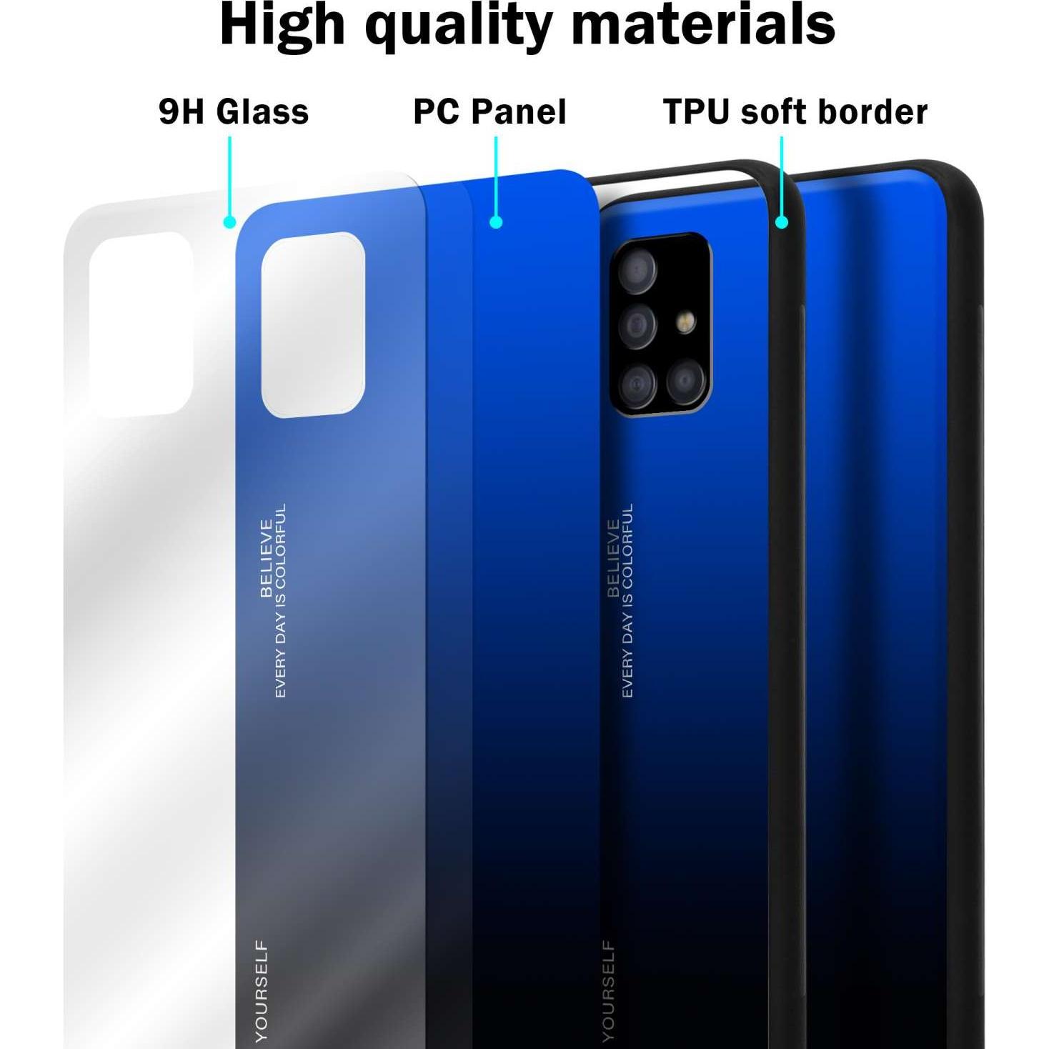 Thumbnail - Cadorabo Hülle für Samsung Galaxy A51 5G TPU im 2 Farben Design (Samsung Galaxy A51 5G), Smartphone Hülle, Schwarz