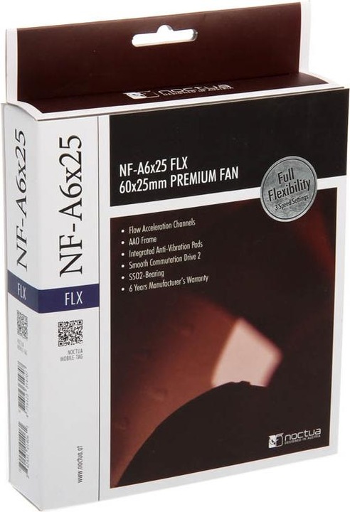 Actual product image Noctua Fan NF-A6x25 FLX (60 mm, 1 x)